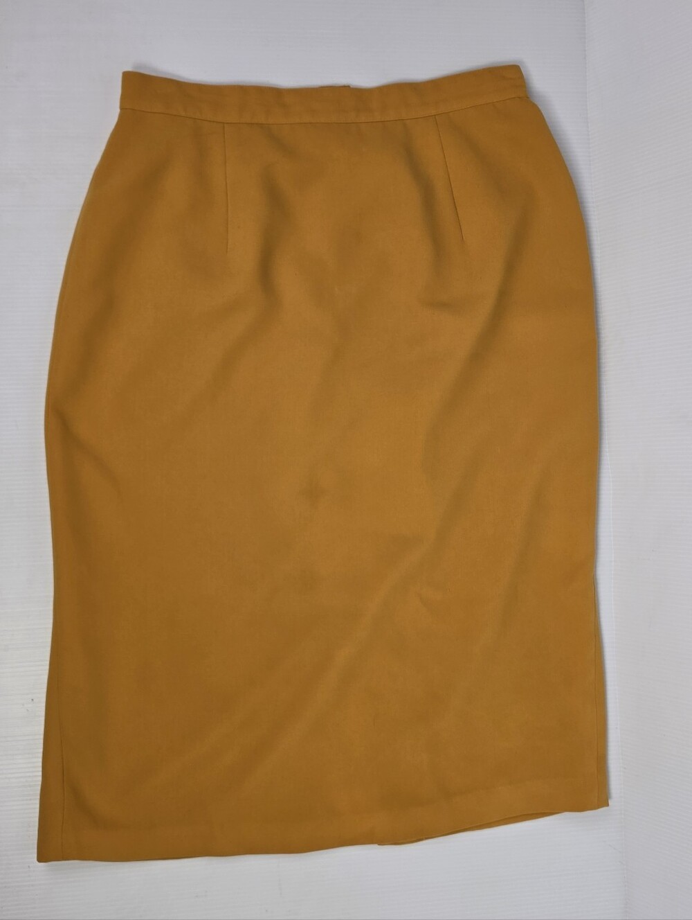 Vintage Midnight Velvet Skirt in Mustard